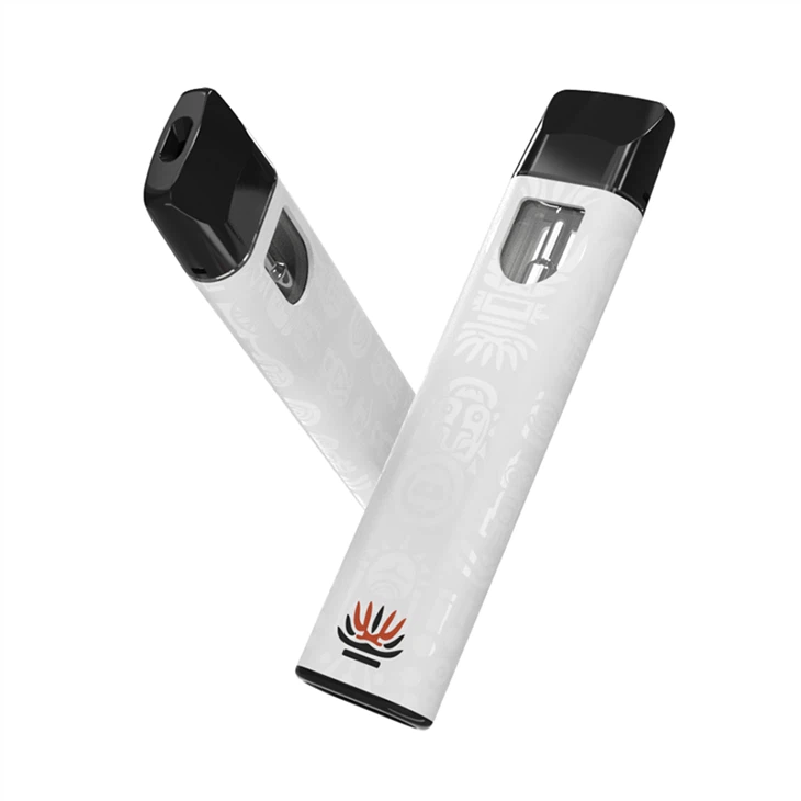 Custom Flat Thinnest Rechargeable USB C Empty 1ml Live Resin Distillate Disposable Vape Pen Supplier
